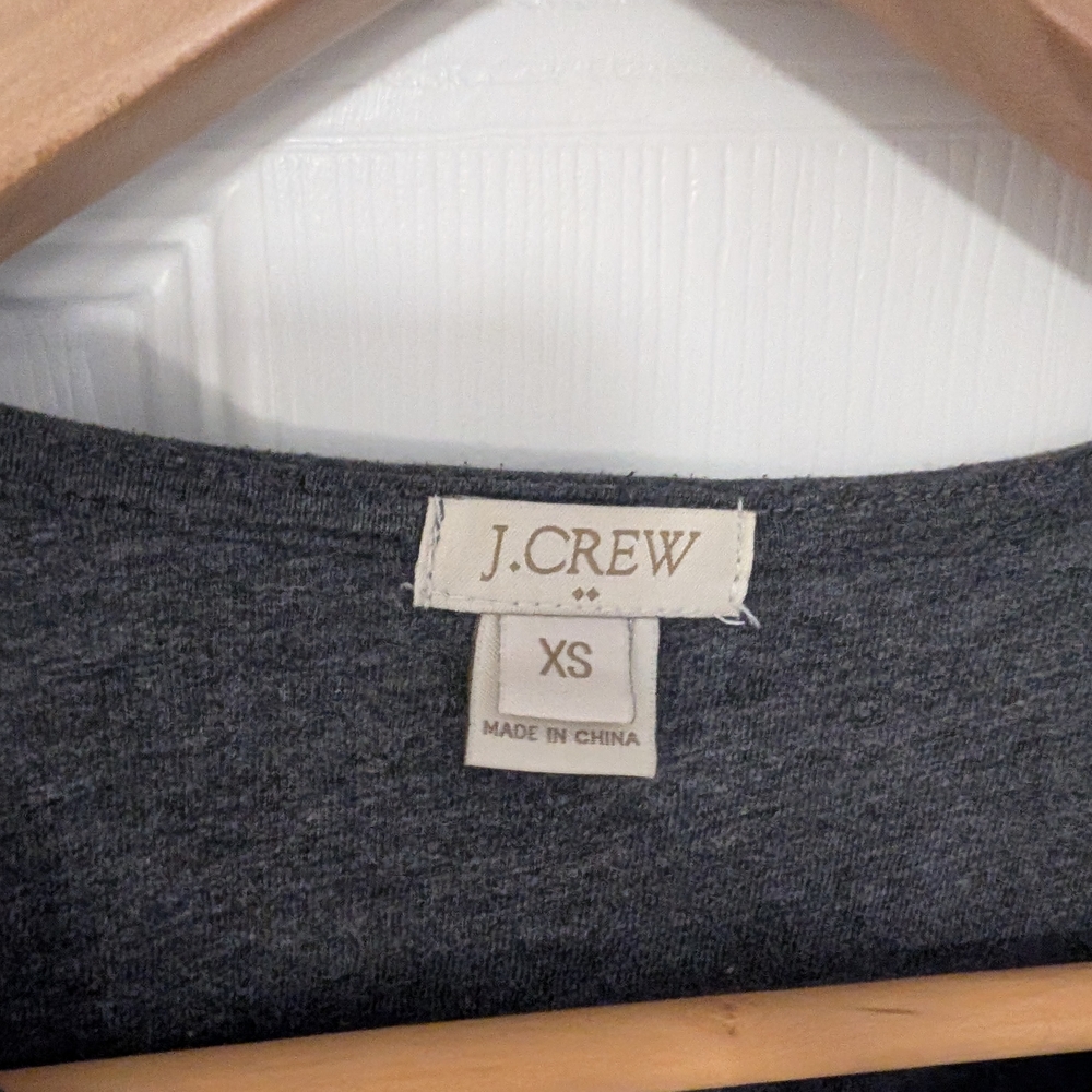 J. Crew Charcoal Gray Sleeveless Dress Women's Size Extra Small - Picture 5 of 5